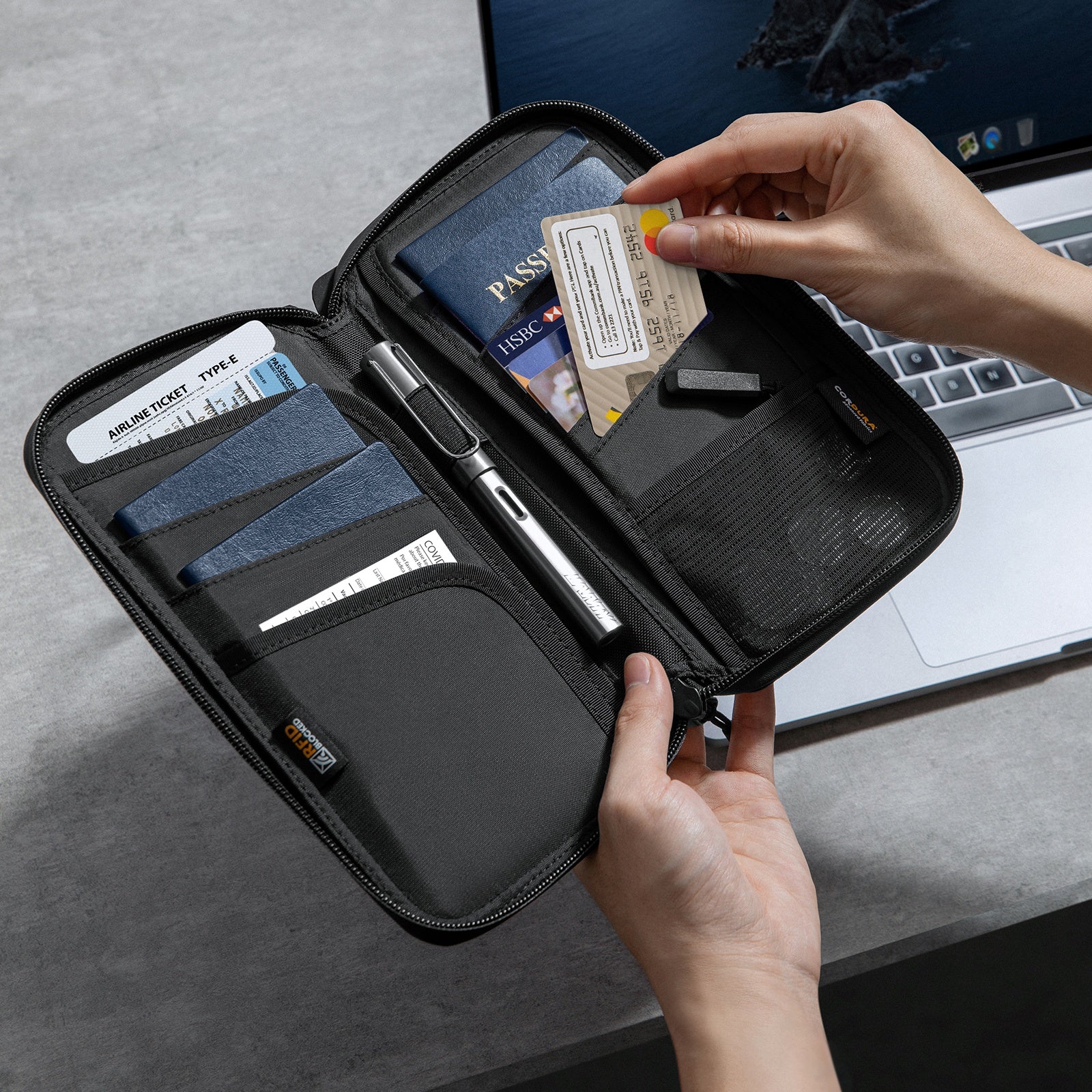 Navigator-T03 Passport Bag - Image 12